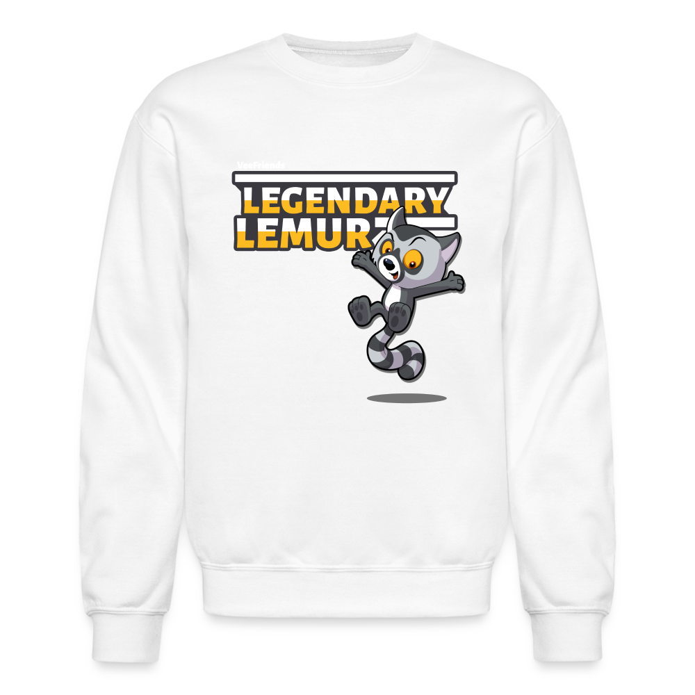 
            
                Load image into Gallery viewer, Legendary Lemur Character Comfort Adult Crewneck Sweatshirt - white
            
        