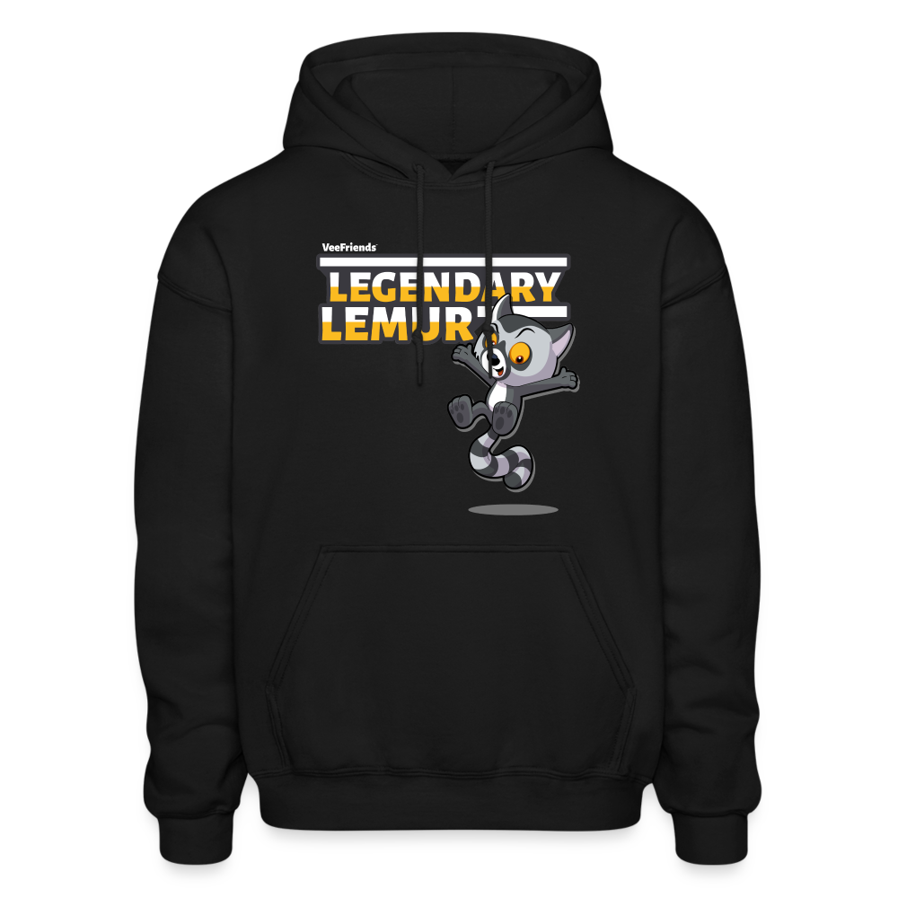 Legendary Lemur Character Comfort Adult Hoodie - black