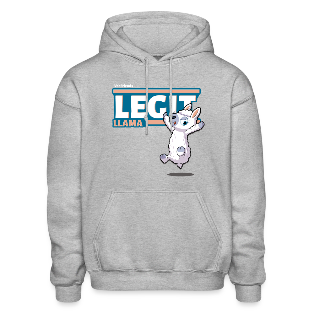 Legit Llama Character Comfort Adult Hoodie - heather gray