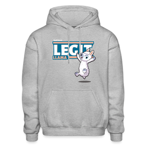 Legit Llama Character Comfort Adult Hoodie - heather gray