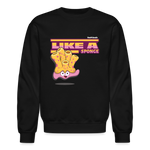 Like A Sponge Character Comfort Adult Crewneck Sweatshirt - black