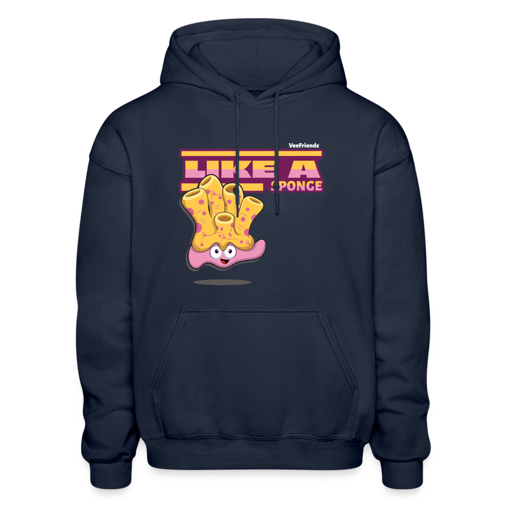 Like A Sponge Character Comfort Adult Hoodie - navy