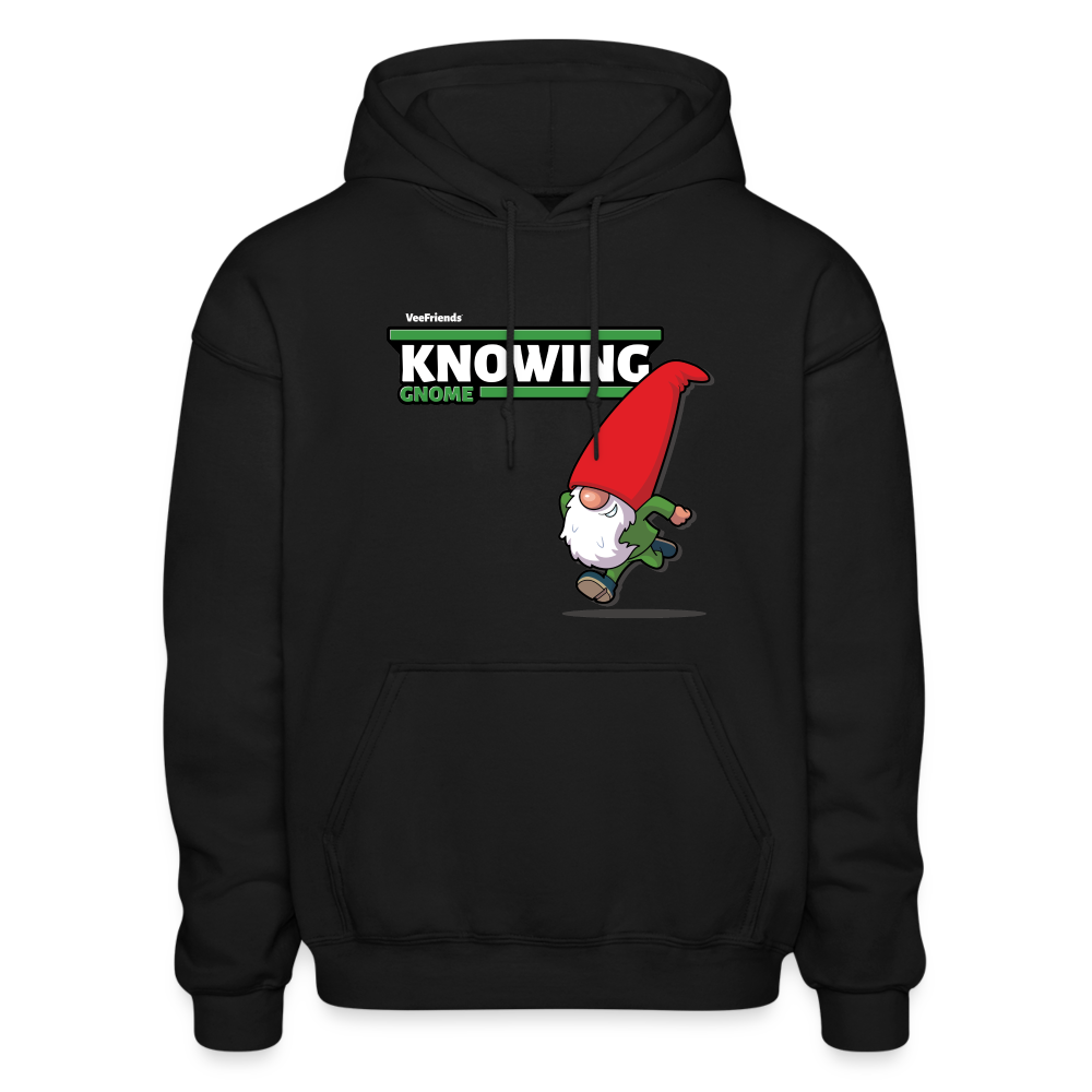 Knowing Gnome Character Comfort Adult Hoodie - black