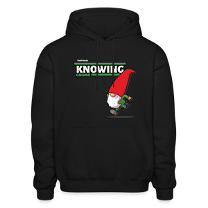 Knowing Gnome Character Comfort Adult Hoodie - black