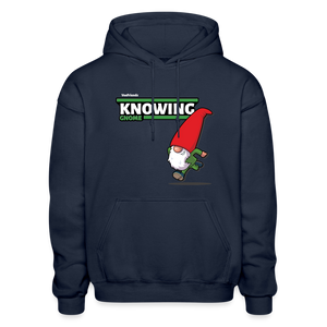 Knowing Gnome Character Comfort Adult Hoodie - navy