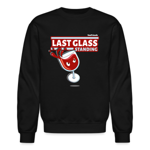 Last Glass Standing Character Comfort Adult Crewneck Sweatshirt - black
