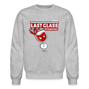 Last Glass Standing Character Comfort Adult Crewneck Sweatshirt - heather gray