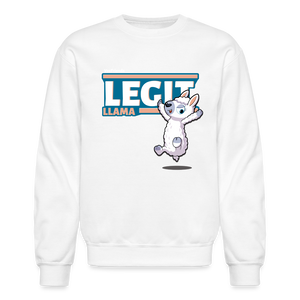 
            
                Load image into Gallery viewer, Legit Llama Character Comfort Adult Crewneck Sweatshirt - white
            
        