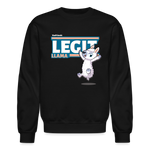 Legit Llama Character Comfort Adult Crewneck Sweatshirt - black