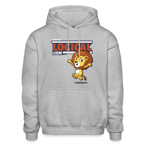 
            
                Load image into Gallery viewer, Logical Lion Character Comfort Adult Hoodie - heather gray
            
        