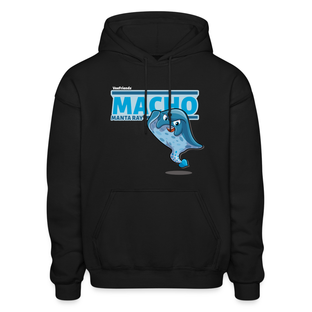 
            
                Load image into Gallery viewer, Macho Manta Ray Character Comfort Adult Hoodie - black
            
        