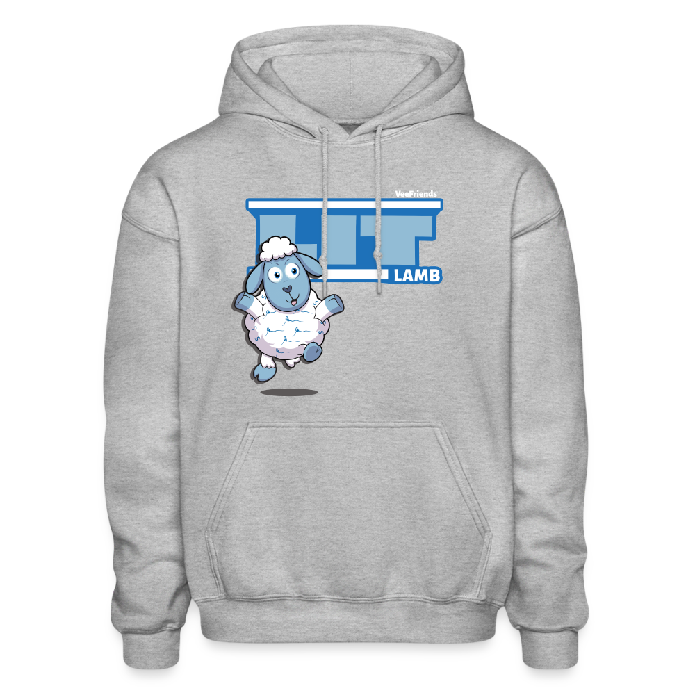 Lit Lamb Character Comfort Adult Hoodie - heather gray