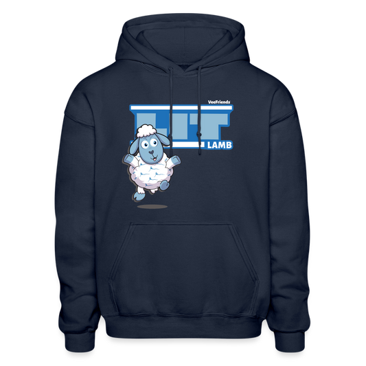 Lit Lamb Character Comfort Adult Hoodie - navy