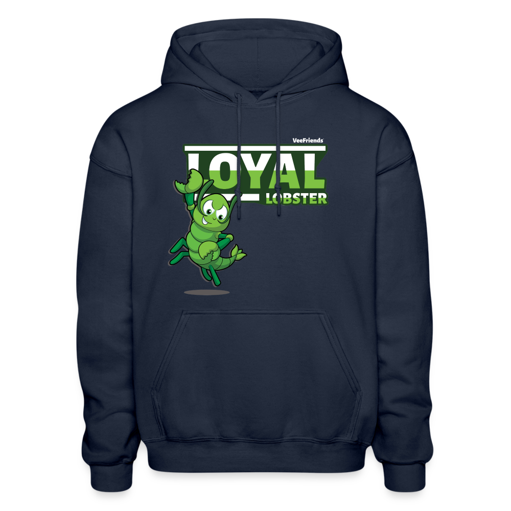 Loyal Lobster Character Comfort Adult Hoodie - navy