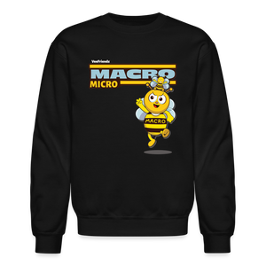 
            
                Load image into Gallery viewer, Macro Micro Character Comfort Adult Crewneck Sweatshirt - black
            
        