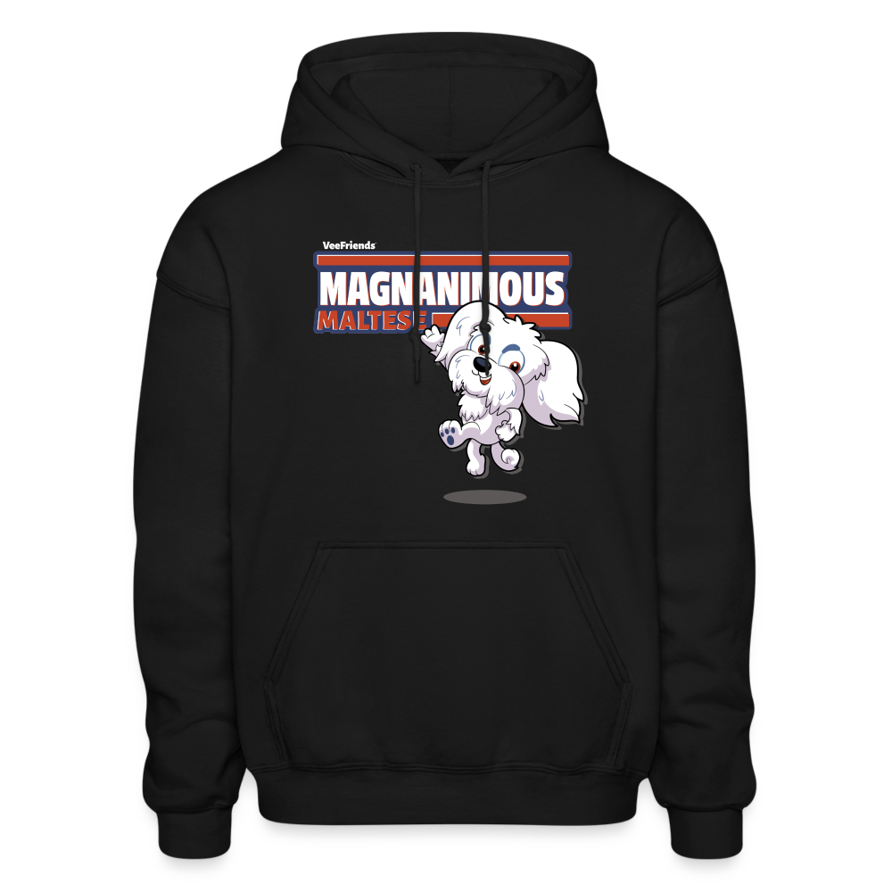 Magnanimous Maltese Character Comfort Adult Hoodie - black