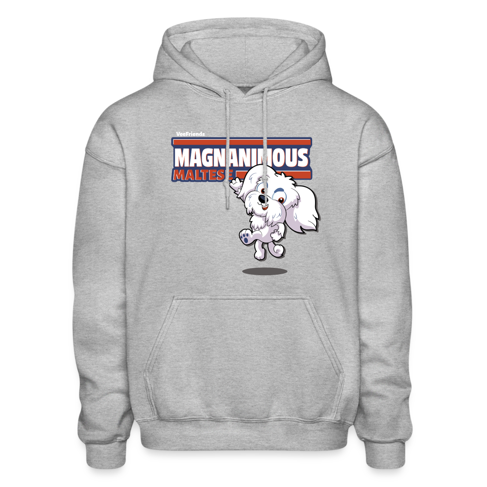 Magnanimous Maltese Character Comfort Adult Hoodie - heather gray