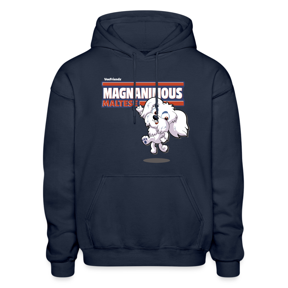 Magnanimous Maltese Character Comfort Adult Hoodie - navy