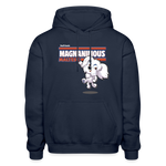 Magnanimous Maltese Character Comfort Adult Hoodie - navy