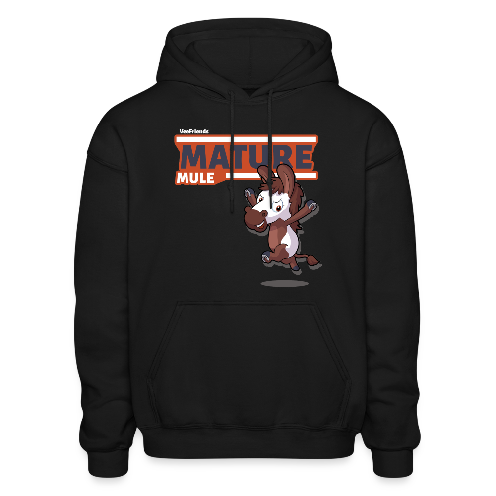 Mature Mule Character Comfort Adult Hoodie - black