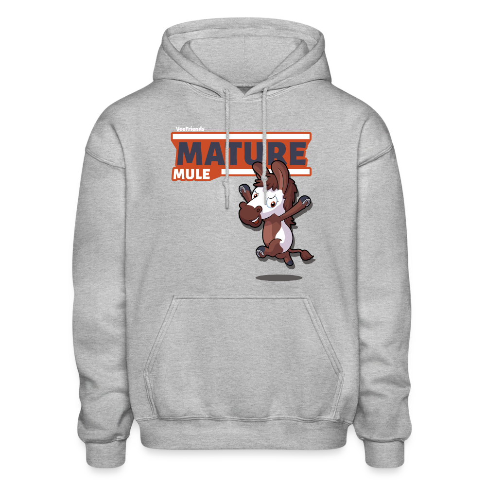 Mature Mule Character Comfort Adult Hoodie - heather gray