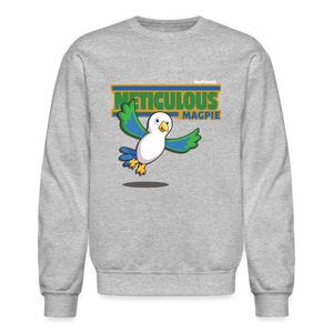 Meticulous Magpie Character Comfort Adult Crewneck Sweatshirt - heather gray
