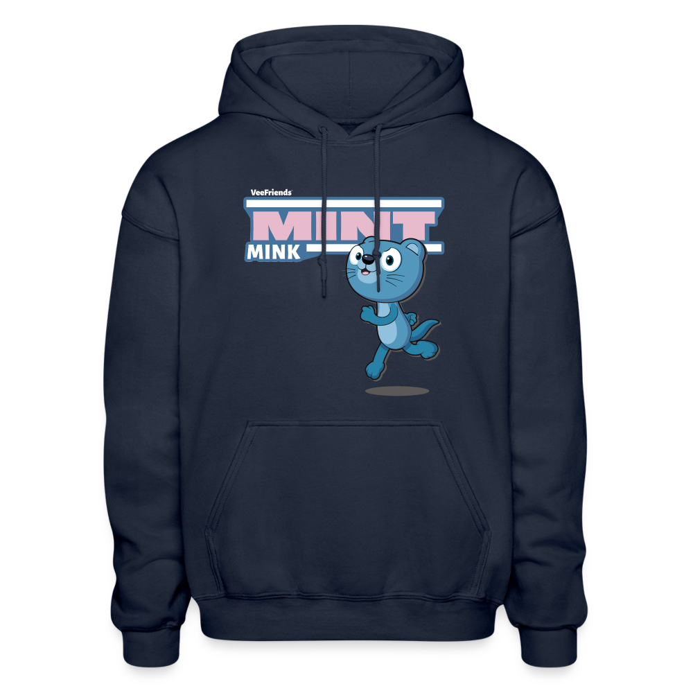 Mint Mink Character Comfort Adult Hoodie - navy