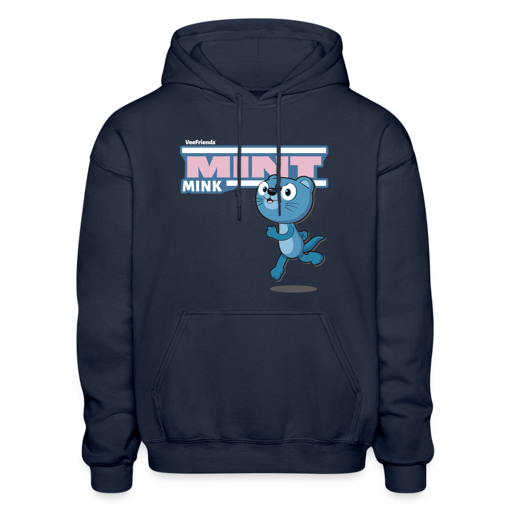 
            
                Load image into Gallery viewer, Mint Mink Character Comfort Adult Hoodie - navy
            
        