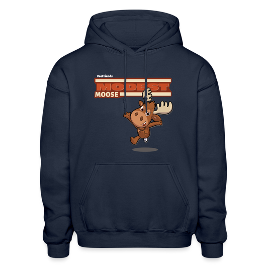 Modest Moose Character Comfort Adult Hoodie - navy