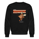 Modest Moose Character Comfort Adult Crewneck Sweatshirt - black