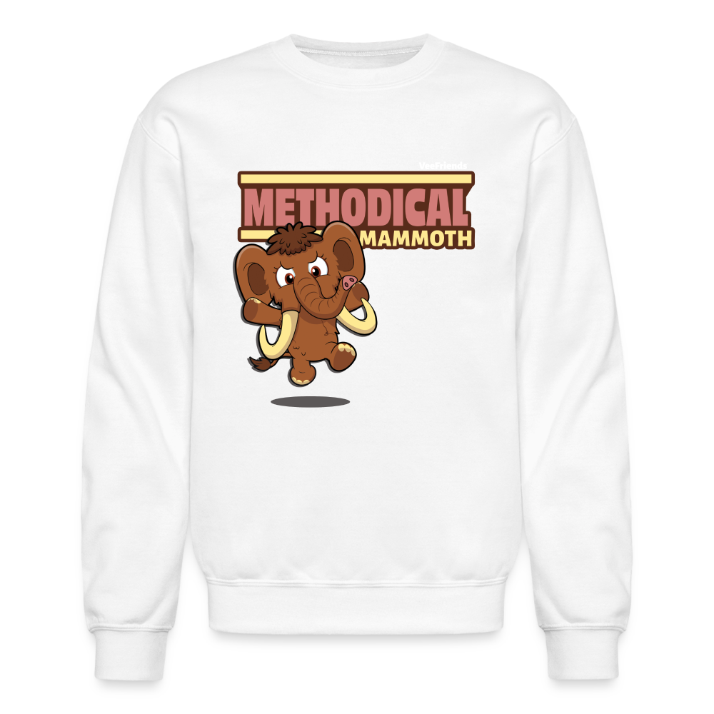 Methodical Mammoth Character Comfort Adult Crewneck Sweatshirt - white