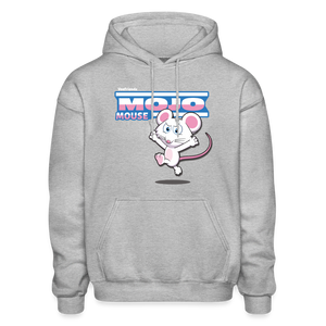 Mojo Mouse Character Comfort Adult Hoodie - heather gray