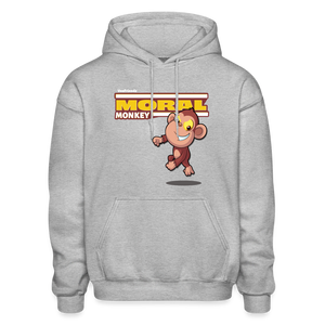 Moral Monkey Character Comfort Adult Hoodie - heather gray