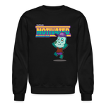 Motivated Monster Character Comfort Adult Crewneck Sweatshirt - black