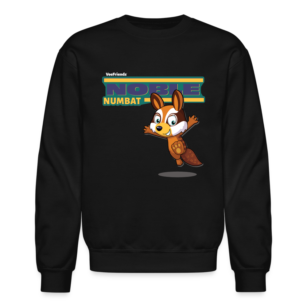 Noble Numbat Character Comfort Adult Crewneck Sweatshirt - black