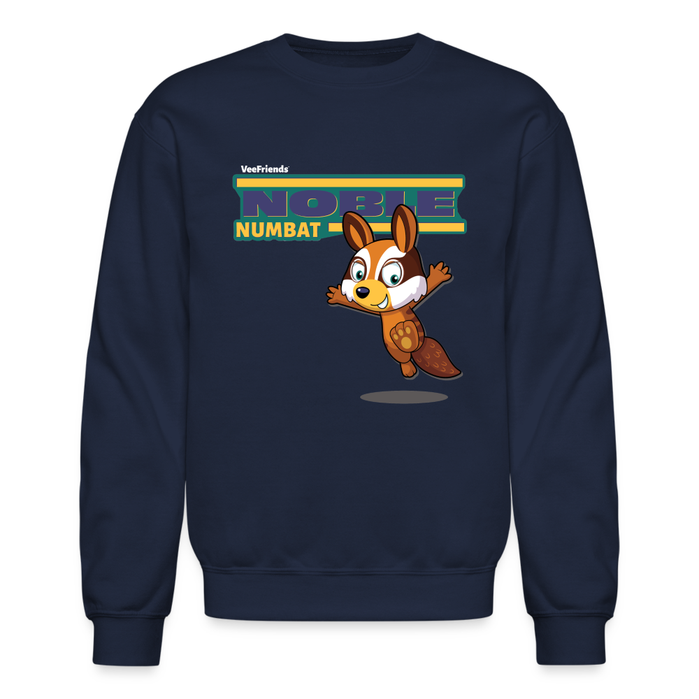 Noble Numbat Character Comfort Adult Crewneck Sweatshirt - navy