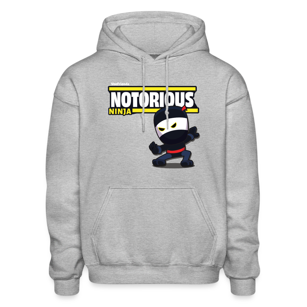 Notorious Ninja Character Comfort Adult Hoodie - heather gray