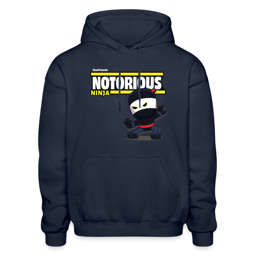
            
                Load image into Gallery viewer, Notorious Ninja Character Comfort Adult Hoodie - navy
            
        