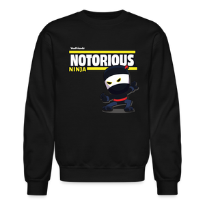 
            
                Load image into Gallery viewer, Notorious Ninja Character Comfort Adult Crewneck Sweatshirt - black
            
        