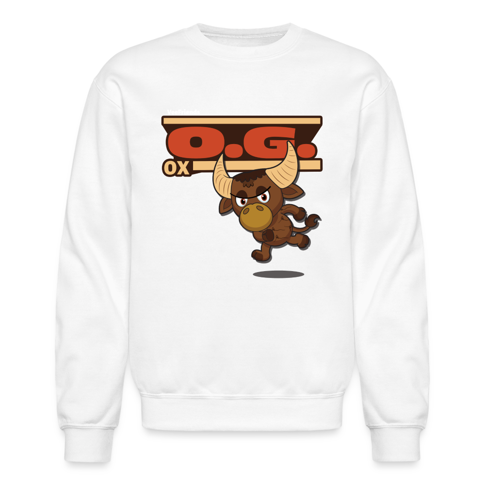 
            
                Load image into Gallery viewer, O.G. Ox Character Comfort Adult Crewneck Sweatshirt - white
            
        