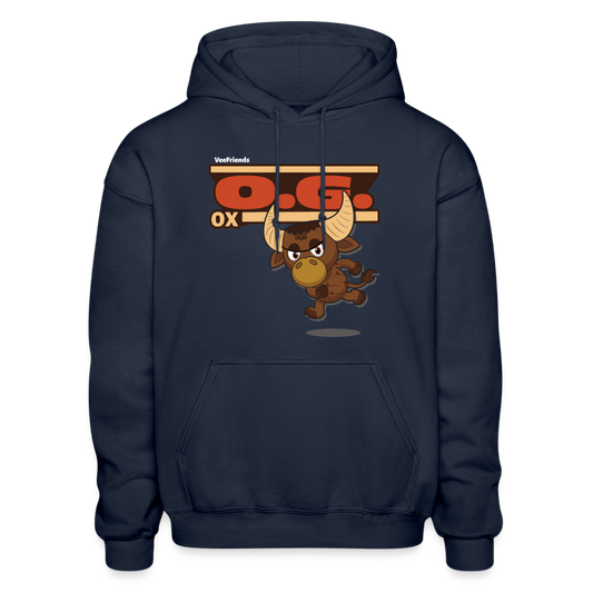 O.G. Ox Character Comfort Adult Hoodie - navy