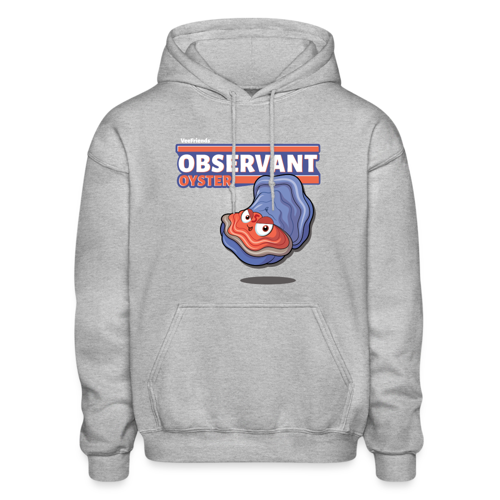 Observant Oyster Character Comfort Adult Hoodie - heather gray