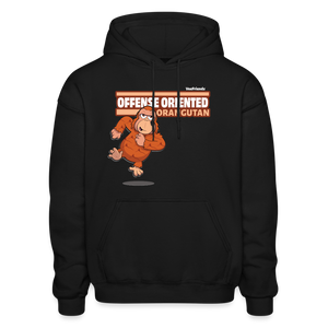 Offense Oriented Orangutan Character Comfort Adult Hoodie - black