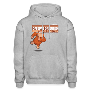 Offense Oriented Orangutan Character Comfort Adult Hoodie - heather gray