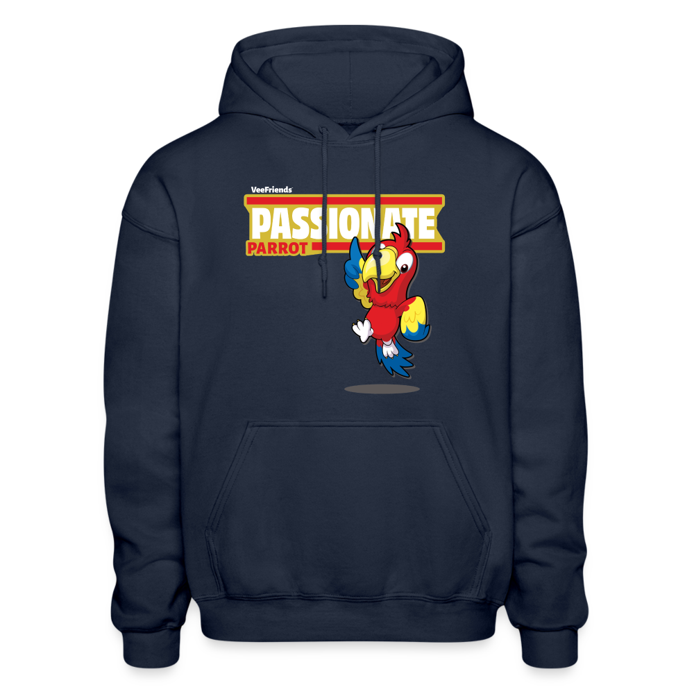 Passionate Parrot Character Comfort Adult Hoodie - navy