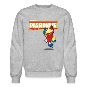 Passionate Parrot Character Comfort Adult Crewneck Sweatshirt - heather gray