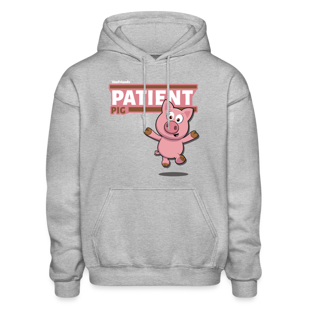 
            
                Load image into Gallery viewer, Patient Pig Character Comfort Adult Hoodie - heather gray
            
        