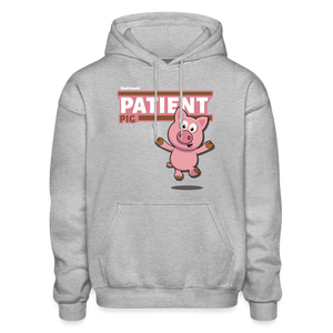 
            
                Load image into Gallery viewer, Patient Pig Character Comfort Adult Hoodie - heather gray
            
        