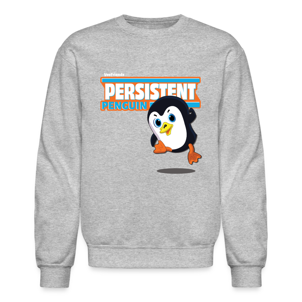 
            
                Load image into Gallery viewer, Persistent Penguin Character Comfort Adult Crewneck Sweatshirt - heather gray
            
        