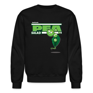 Pea Salad Character Comfort Adult Crewneck Sweatshirt - black